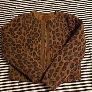 Blank NYC Leopard Quilted Jacket
